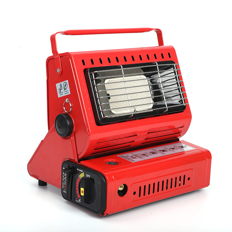 Stay Warm Outdoors with this Portable Dual-Use Liquefied Gas Mini Tent Heater Fireplace!